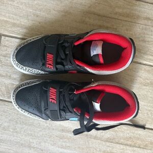 Nike Kids Black and Red Sneakers